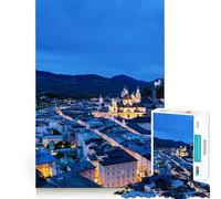 Puzzle di Salisburgo per adulti, 1000 pezzi, gioco di abilità mentale, hobby tranquillo, design, assemblaggio, regalo per le vacanze (50x75cm)