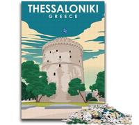 Puzzle di Salonicco, Grecia, per adolescenti, 1000 puzzle, per età 14+, giochi divertenti, attività divertenti a casa, regali di compleanno, regali di viaggio, 2000 pezzi (70x100cm)