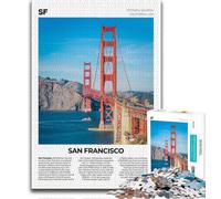 Puzzle di San Francisco per adolescenti, aiuta il cervello ad allenarsi Giocattoli avvincenti per coltivare la pazienza Un'opera d'arte 38x26cm
