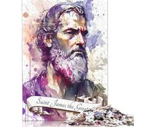 Puzzle di San Giacomo il Maggiore, 1000 pezzi, per adulti, giocattoli educativi, giochi per famiglie, regali di compleanno per feste (75x50 cm)