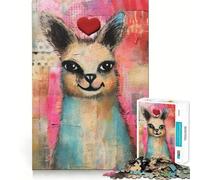 Puzzle di San Valentino con lama sorridente e cuore tecnica mista 1000 pezzi ideale per adolescenti per migliorare la memoria per un relax divertente con tagli netti e un'opera d'arte da collezione