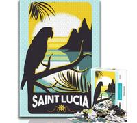 Puzzle di Santa Lucia per adulti 1000 pezzi, difficili da completare ma divertenti e divertenti, gioco educativo per compleanni, 38x26cm
