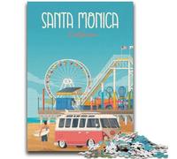 Puzzle di Santa Monica, California, per adolescenti, 1000 pezzi, perfetti per le serate di gioco, giocattolo colorato per la casa, regalo 1000 pezzi (26x38cm)