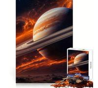 Puzzle di Saturno nello spazio da 1000 pezzi per adolescenti, gioco di logica mentale, evasione rilassante, opera d'arte dai bordi sottili da collezione (50x75cm)