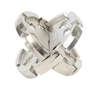 Puzzle di Sblocco in Metallo, Gioco di Puzzle Intrecciato in Lega 3D, Giocattolo Portatile per Teaser Cerebrale per Adulti per Aumentare la Logica e la creatività, per la