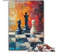 Puzzle di scacchi dipinti a olio per adolescenti 2000 puzzle, assemblaggio di modelli, attività divertenti da fare a casa, regalo di compleanno, regali da viaggio (70x100cm)