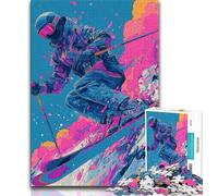 Puzzle di sciatori per adolescenti, puzzle da 2000 pezzi, gioco per famiglie, antistress, sfida difficile, regali di Babbo Natale segreto, 70x100cm