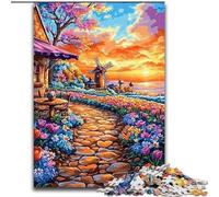 Puzzle di Seaside Village per adulti e adolescenti, 1000 pezzi, gioco stimolante e interazione tra genitori e figli (26x38cm)