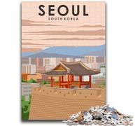 Puzzle di Seul, Corea del Sud, per adolescenti, 1000 puzzle, per età 14+, giochi divertenti, attività divertenti a casa, regali di compleanno, regali di viaggio, 1000 pezzi (50x75cm)
