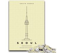 Puzzle di Seul, Corea del Sud, per adulti, 1000 pezzi, giocattoli per l'intrattenimento della famiglia, ideali come regalo per tutta la famiglia, 2000 pezzi (70x100cm)