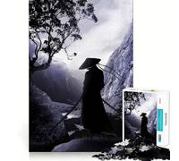 Puzzle di silhouette di guerriero per ragazzi,1000 pezzi,stimola la mente,divertente,con componenti robusti e ben definiti,un'attività di gruppo emozionante (38x26cm)