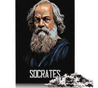 Puzzle di Socrate da 1000 pezzi per adulti, difficoltà alta, gioco educativo, regalo di Natale (38x26 cm)