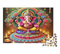 Puzzle di Statua del Buddha da 1000 Pezzi per Adulti - Buddha Sorridente, Uccelli - Gioco Educativo Impossibile | Ottima Idea Regalo 52x38cm