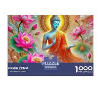 Puzzle di Statua di Buddha. 1000 pezzi. Sfida impossibile, giocattolo educativo, giochi educativi, decorazione per la casa per regali di giochi educativi 38x26cm/1000pezzi