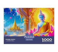 Puzzle di Statua di Buddha. Puzzle per adulti e bambini. 1000 pezzi. Sfida impossibile, giocattolo educativo, gioco educativo, decorazione per la casa per regali di giochi educativi 70x50cm/1000pezzi