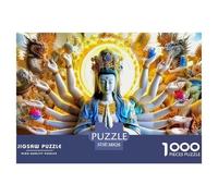 Puzzle di Statua di Buddha. Puzzle per adulti e bambini. 1000 pezzi. Sfida impossibile, giocattolo educativo, gioco educativo, decorazione per la casa per regali di giochi educativi 38x26cm/1000pezzi