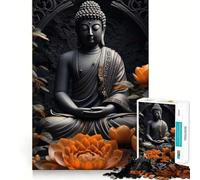 Puzzle di statuetta di Buddha spirituale da 1000 pezzi per adulti, gioco per esercizi mentali, antistress, design da assemblare, regalo elegante 38x26cm