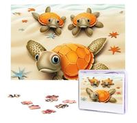 Puzzle di stelle marine tartaruga dalle foto 1000 pezzi puzzle in legno personalizzati impegnativi puzzle per adulti puzzle con immagini personalizzate regali per famiglia matrimonio amico