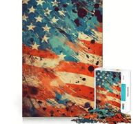 Puzzle di storia americana da 1000 pezzi,gioco di divertimento mentale,pezzi che si incastrano perfettamente,attività rilassante di gruppo al chiuso (38x52cm)