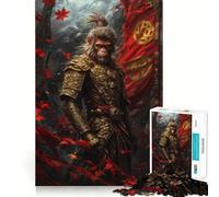 Puzzle di Sun Wukong, il Re Scimmia, da 1000 pezzi per ragazzi, gioco che stimola la logica e favorisce il gioco rilassante, con bordi di alta qualità e grafica da collezione 50x75cm