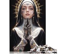 Puzzle di suora ribelle per adulti e adolescenti, 1000 pezzi, puzzle in legno per adulti, puzzle divertenti, 1000 pezzi (75x50 cm)