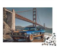 Puzzle di supercar fantastico ed elegante, estremamente difficile, molto difficile da completare, adatto per adulti, 500 pezzi (52x38 cm)