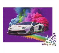 Puzzle di supercar fantastico ed elegante. Un divertente gioco per famiglie per adulti, adolescenti e bambini. Estremamente difficile da completare. 1000 pezzi (75x50 cm).