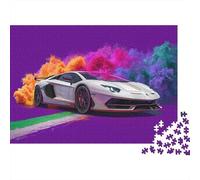 Puzzle di supercar fantastico ed elegante. Un gioco altamente creativo con un alto livello di difficoltà, adatto ad adolescenti e adulti. 300 pezzi (40x28 cm).