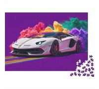 Puzzle di supercar fantastico ed elegante. Un gioco altamente creativo con un alto livello di difficoltà, adatto ad adolescenti e adulti. 300 pezzi (40x28 cm).