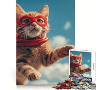 Puzzle di supereroi con auto per ragazzi, 1000 pezzi, sfida intelligente, momento di relax, lucchetto di precisione, bel regalo (38x26cm)