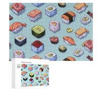 Puzzle di sushi giapponese per adulti e famiglia, giochi per la casa, 300 pezzi