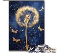 Puzzle di tarassaco con libellule per adolescenti, 1000 pezzi, giocattoli, giochi educativi, antistress, regali unici per compleanni e compleanni (50x75cm)