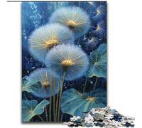 Puzzle di tarassaco del cielo notturno per adulti e ragazzi, 1000 pezzi, giocattolo educativo antistress, ideale come regalo per tutta la famiglia (50x75cm)
