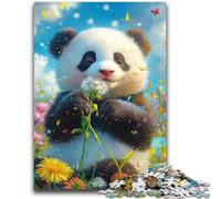 Puzzle di tarassaco e panda per adolescenti, 2000 pezzi, gioco stimolante, ideale come regalo per tutta la famiglia (70x100cm)