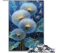 Puzzle di tarassaco nel cielo notturno per adulti e adolescenti, giochi educativi classici, splendida decorazione (26x38cm)