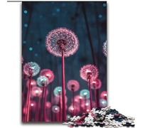 Puzzle di tarassaco rosa per adulti e adolescenti, giocattoli per l'intrattenimento della famiglia, ideali come regalo per tutta la famiglia (70x100cm)