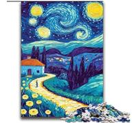Puzzle di tarassaco sotto il cielo notturno per adolescenti,puzzle da 2000 pezzi per adolescenti,per ammazzare il tempo durante le vacanze Ogni pezzo è unico Gioco divertente e stimolante per tutta
