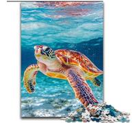 Puzzle di tartarughe marine per adulti, 1000 puzzle, gioco per famiglie, antistress, sfida difficile, fantastici regali e giocattoli (26x38cm)