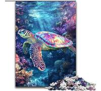Puzzle di tartarughe marine per adulti e adolescenti, giochi educativi, decorazioni per la casa, regali di compleanno, decorazioni murali (26x38cm)