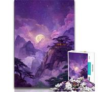 Puzzle di templi giapponesi per adulti e adolescenti, aiuta il cervello a esercitare i giocattoli avvincenti per coltivare la pazienza e l'interazione genitore-figlio (50x75cm)