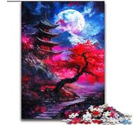 Puzzle di templi giapponesi per adulti e adolescenti, regalo di compleanno per trascorrere il tempo in casa, regali, arte murale per 14+ anni (50x75cm)