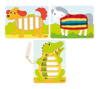 Puzzle di tessitura in legno Goki, 3 pezzi. 1 St