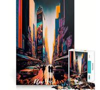 Puzzle di Times Square di New York da 1000 pezzi per adulti, gioco per allenare la mente, per momenti di relax, design e assemblaggio, regalo creativo (50x75cm)