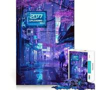 Puzzle di Tokyo al neon, difficile, per adulti, 1000 pezzi, gioco di logica, trenino, per momenti di relax, taglio liscio, regalo di alta qualità (50x75cm)