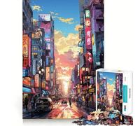 Puzzle di Tokyo, Giappone, difficile, per adulti, 1000 pezzi, per rievocare ricordi, migliorare, rilassante, con dettagli nitidi, 50x75cm