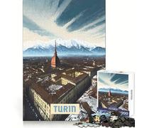 Puzzle di Torino per adulti, 1000 pezzi, stimolante per l'analisi, leggero, da assemblare, regalo per le vacanze (50x75cm)