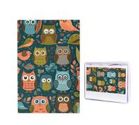 Puzzle di uccelli e gufi 1000 pezzi puzzle personalizzati puzzle in legno per adulti foto puzzle arte appeso alla parete decorazione per compleanno, matrimonio, San Valentino, anniversario