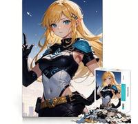 Puzzle di una ragazza elfa anime per adulti,1000 pezzi,gioco di memoria e allenamento per la mente,taglio laser per un incastro perfetto, alleviare lo stress (50x75cm)