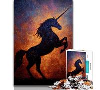 Puzzle di unicorni misteriosi per adolescenti, difficili da completare ma divertenti e umoristici con poster abbinato e foglio di quiz 38x26cm