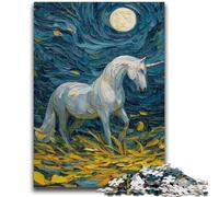 Puzzle di unicorni misteriosi per adulti e adolescenti, puzzle da 1000 pezzi, per ammazzare il tempo durante le vacanze Ogni pezzo è unico Gioco divertente e stimolante per tutta la famiglia, 50x75cm